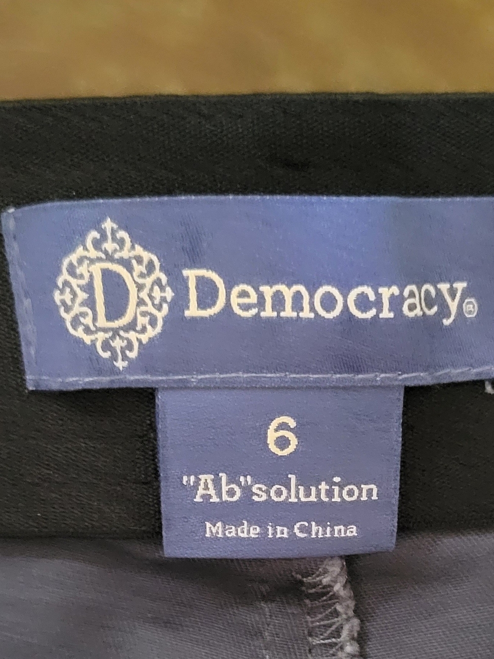 Democracy "Ab" Solution High-Rise Utility Pants in Slate Gray Sz 6 - Picture 8 of 10
